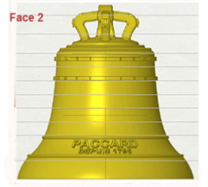 Theme with cord frieze for Paccard miniature bell